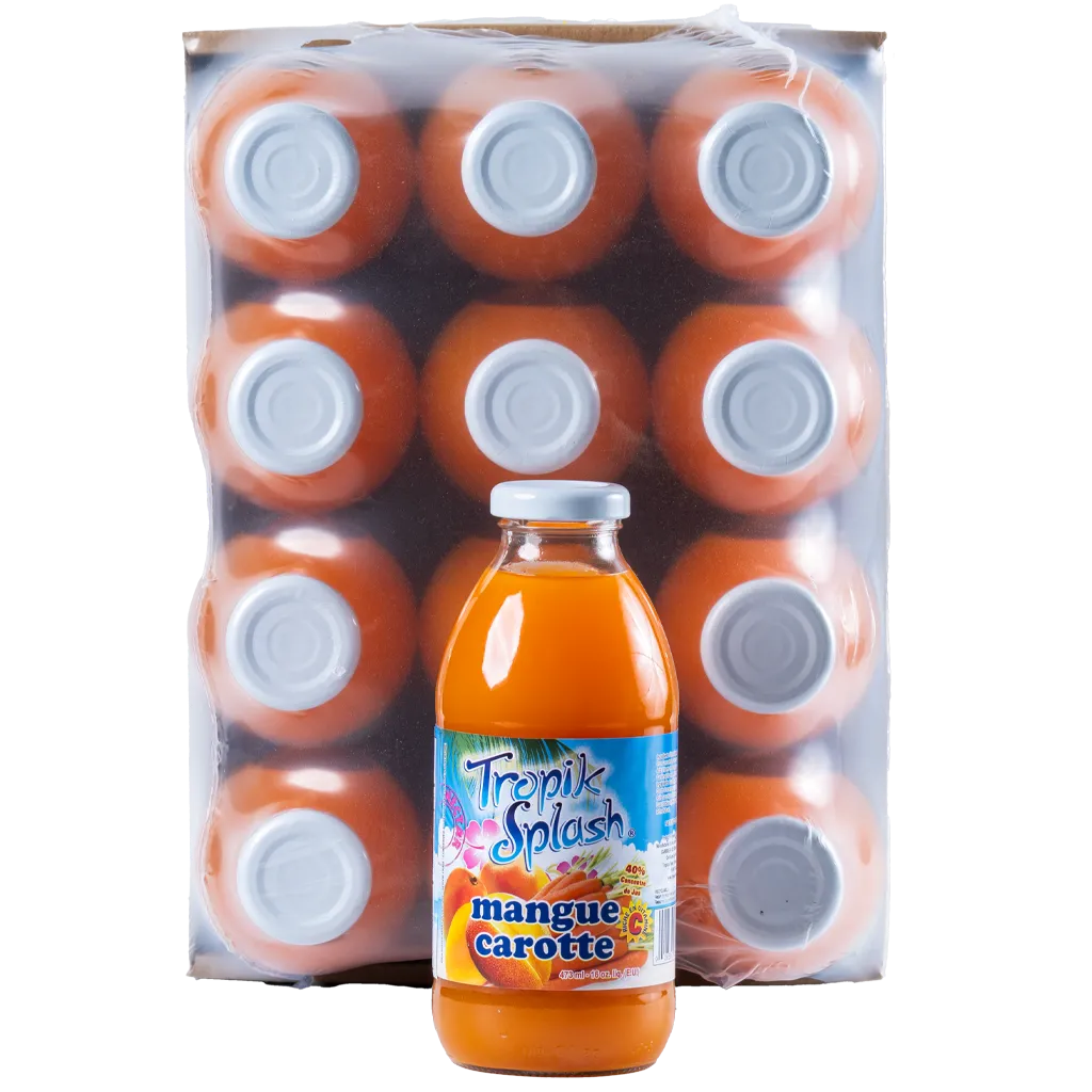 Caisse Tropik Splash Mangue /Carotte - 12x473ml